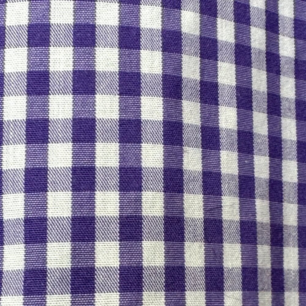 Men’s Purple | White Plaid Dress Shirt Size Xl - Picture 3 of 4